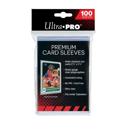 Ultra Pro Premium Card Sleeves – Clear (100 Pack)
